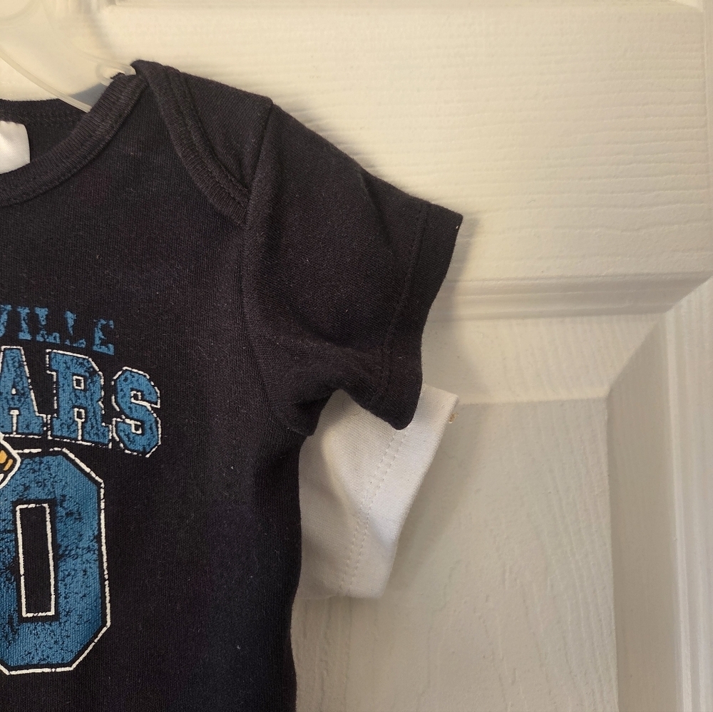NFL Jacksonville Jaguars Baby Bodysuits 2pc 0-18 Months NWT Cotton Football - Picture 3 of 5